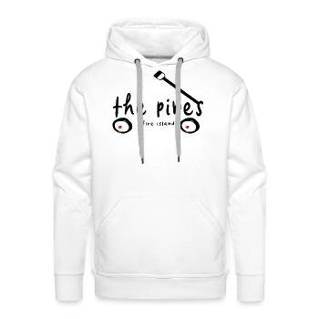 The Pines Fire Island NY wagon word gay paradise - Men's Premium Hoodie - white - Front - Liam (192cm)