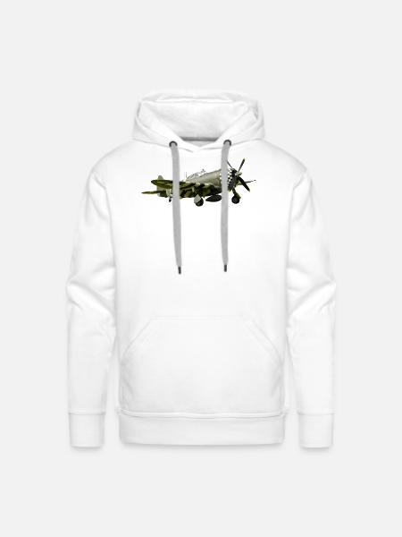 P-47 Thunderbolt - Men's Premium Hoodie - white