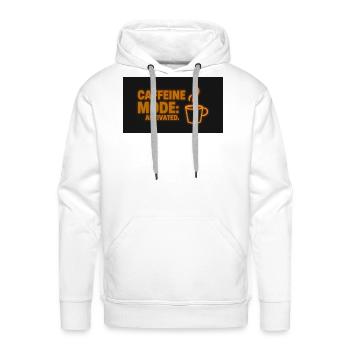 Caffeine Mode Activated - Men's Premium Hoodie - white - Front - Liam (192cm)