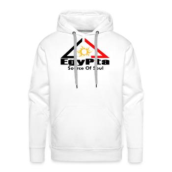 Solar Triangle Sun Emblem Egypt source of soul - Men's Premium Hoodie - white - Front - Liam (192cm)