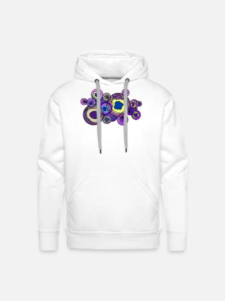 Ornament - Men's Premium Hoodie - white
