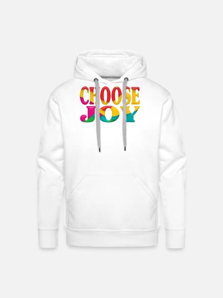 Choose joy - Men's Premium Hoodie - white