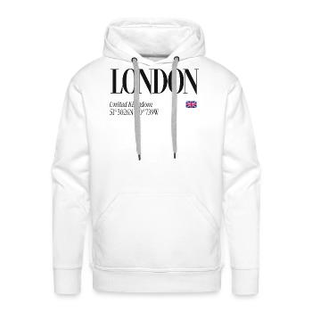 Design analysis pending - Men's Premium Hoodie - white - Front - Liam (192cm)