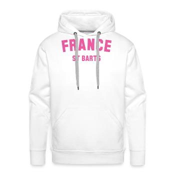 St Barts France Caribbean - Men's Premium Hoodie - white - Front - Liam (192cm)