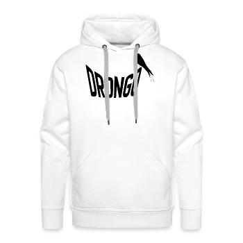 drongo - Men's Premium Hoodie - white - Front - Liam (192cm)
