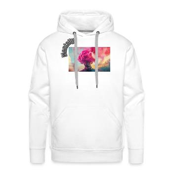 Somewhere Else Cloud Dream - Men's Premium Hoodie - white - Front - Liam (192cm)
