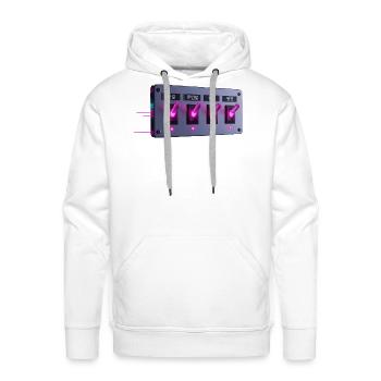  Korean language switcher toggle panel hangul  - Men's Premium Hoodie - white - Front - Liam (192cm)