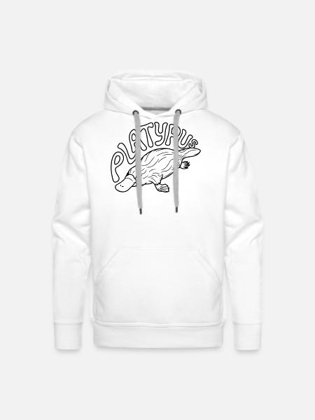 platypus - Men's Premium Hoodie - white