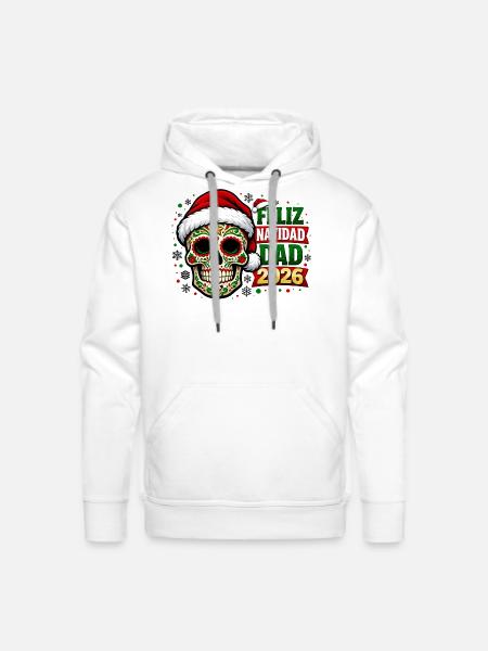 Mexican Christmas 2026 - Men's Premium Hoodie - white