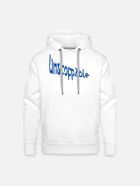 Unstoppable Graffiti Bold - Men's Premium Hoodie - white