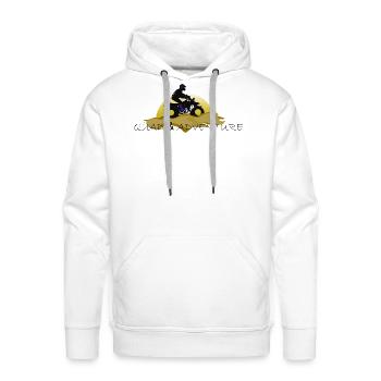 Quad Bike Adventure Sunset Silhouette - Men's Premium Hoodie - white - Front - Liam (192cm)