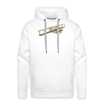 Wright Flyer - Men's Premium Hoodie - white - Front - Liam (192cm)