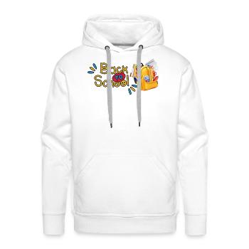 Back to School Color Splash - Men's Premium Hoodie - white - Front - Liam (192cm)
