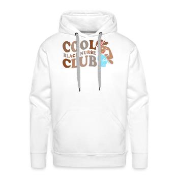 Black Nurse Afro Girl - Men's Premium Hoodie - white - Front - Liam (192cm)