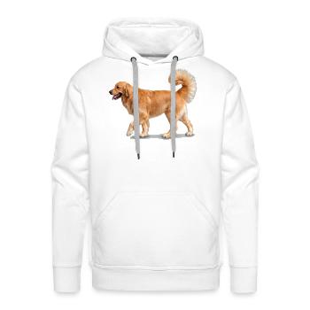 Majestic Golden Retriever - Men's Premium Hoodie - white - Front - Liam (192cm)