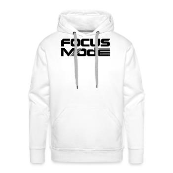 Focus Mode Neon Stripes - Men's Premium Hoodie - white - Front - Liam (192cm)