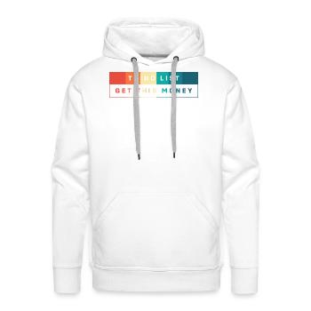 Money Meme Rich Memes - Men's Premium Hoodie - white - Front - Liam (192cm)