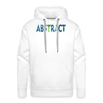 Abstract Design Logo Abstract - Men's Premium Hoodie - white - Front - Liam (192cm)