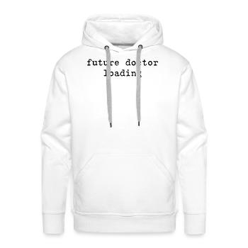 Future Doctor Loading Doctor in Progress Medical - Men's Premium Hoodie - white - Front - Liam (192cm)