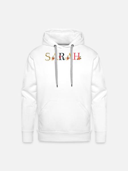 Sarah - Men's Premium Hoodie - white
