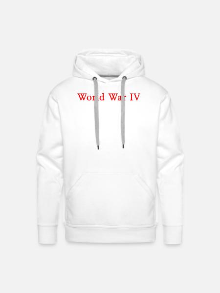 WORLD WAR 4 - Men's Premium Hoodie - white
