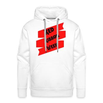 Red ribbon week Classic - Men's Premium Hoodie - white - Front - Liam (192cm)