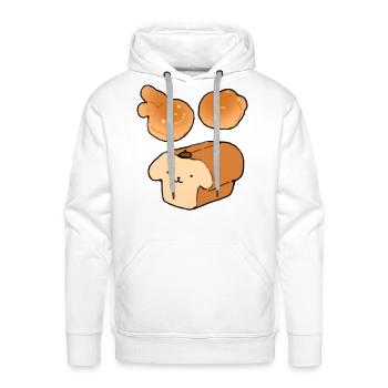 Bread Friends - Men's Premium Hoodie - white - Front - Liam (192cm)