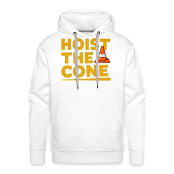 Hoist The Cone - Men's Premium Hoodie - white - Front - Liam (192cm)