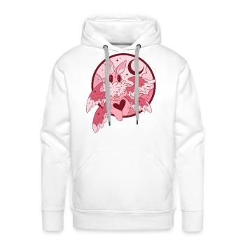 Rosy Maple Mothman - Men's Premium Hoodie - white - Front - Liam (192cm)