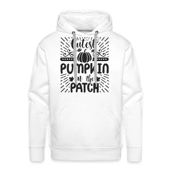 Cutest Pumpkin In The Patch - Men's Premium Hoodie - white - Front - Liam (192cm)
