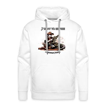 I Want To Be Free - Overcome Your Worst Fears - Men's Premium Hoodie - white - Front - Liam (192cm)