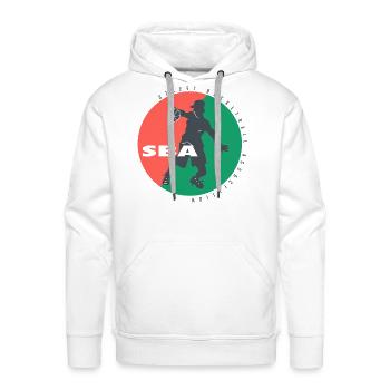 Street Basketball Association - Men's Premium Hoodie - white - Front - Liam (192cm)