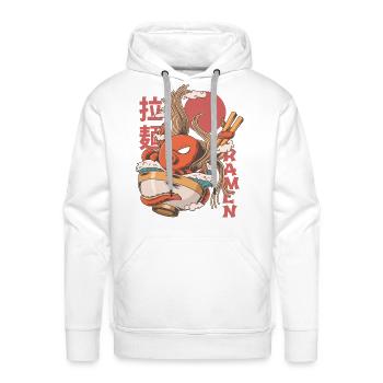 Ramen Octopus - Men's Premium Hoodie - white - Front - Liam (192cm)