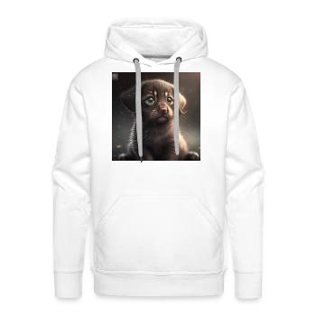 Cat body - Men's Premium Hoodie - white - Front - Liam (192cm)