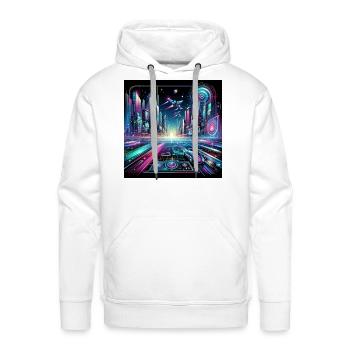 Future Metropolis: City of Tomorrow - Men's Premium Hoodie - white - Front - Liam (192cm)