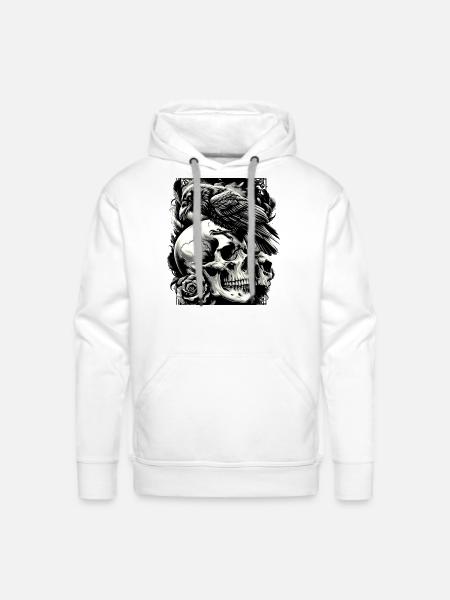 Gothic Guardian - Men's Premium Hoodie - white