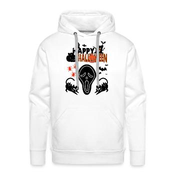 Halloween Halloween Halloween Halloween Halloween - Men's Premium Hoodie - white - Front - Liam (192cm)
