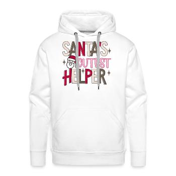 Santa's Cutest Helper - Men's Premium Hoodie - white - Front - Liam (192cm)
