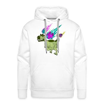 Dinosaur Impact Meteorite Cool Meteor Shower - Men's Premium Hoodie - white - Front - Liam (192cm)