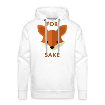 Oh! For Fox Sake - Men's Premium Hoodie - white - Front - Liam (192cm)