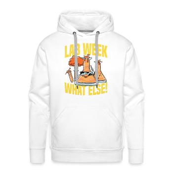 Lab Week - Men's Premium Hoodie - white - Front - Liam (192cm)