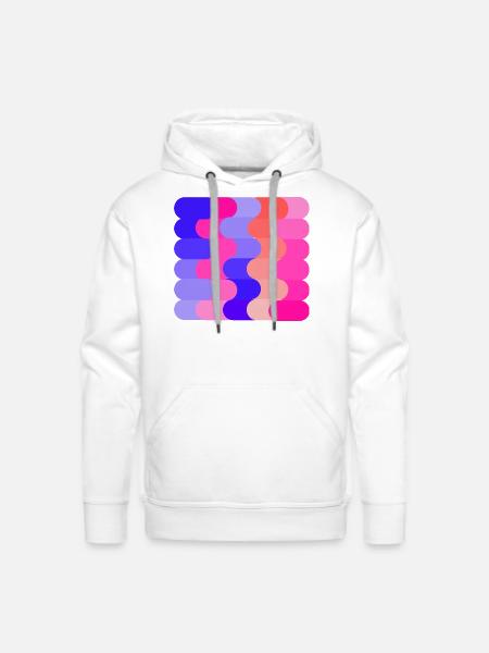 FLOW (Hue & Tint) - Men's Premium Hoodie - white
