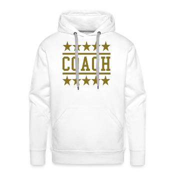 Coach - Men's Premium Hoodie - white - Front - Liam (192cm)