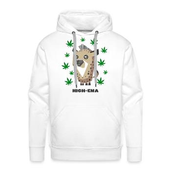 High Ena - Men's Premium Hoodie - white - Front - Liam (192cm)