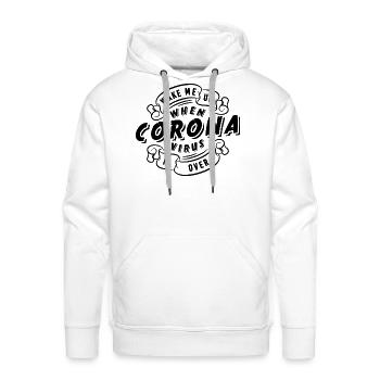 Awaiting design - Men's Premium Hoodie - white - Front - Liam (192cm)