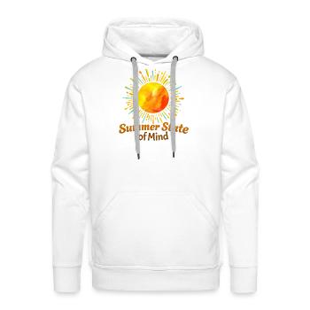 Summer State of Mind Sunburst - Men's Premium Hoodie - white - Front - Liam (192cm)