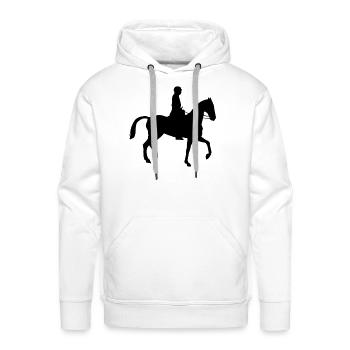 Equestrian Horse - Men's Premium Hoodie - white - Front - Liam (192cm)