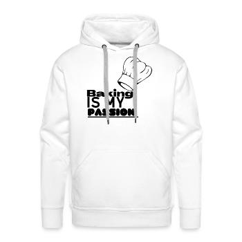 Baking is My Passion - Men's Premium Hoodie - white - Front - Liam (192cm)
