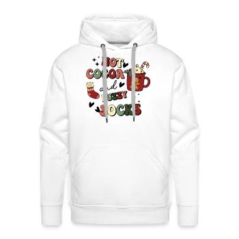 Hot Cocoa And Fuzzy Socks - Men's Premium Hoodie - white - Front - Liam (192cm)