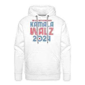 Kamala walz - Men's Premium Hoodie - white - Front - Liam (192cm)